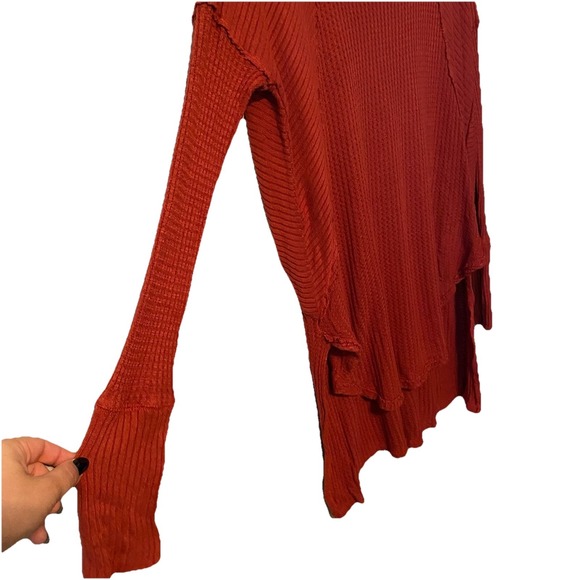 Free People Women's Pink‎ Long Sleeve Blouse Size M - Picture 4 of 12